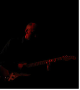 photo of Bruce Eisenbeil during one of his live performances.