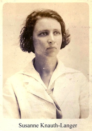 Susanne Knauth Langer, philosopher, vintage portrait photgraph from the 1940's